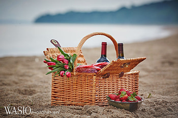 Engagement session picnic, Beach basket wine HD wallpaper