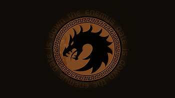 Dragon Coin Minimalism , dragon, artist, artwork, digital-art, minimalism, minimalist HD wallpaper