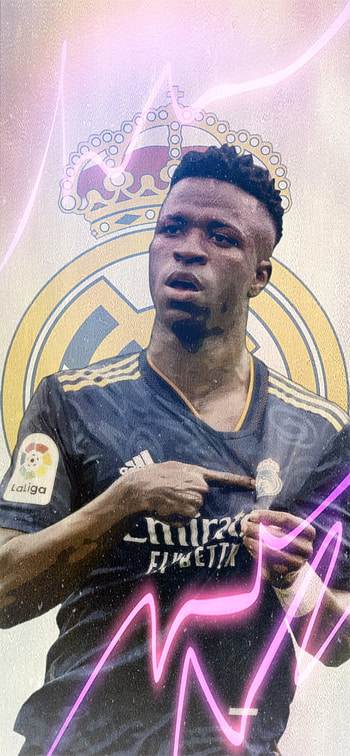 Vinicius Jr, head, art, Real Madrid, Real Madryt, Soccer, Vini, Real, Football, la liga HD phone wallpaper