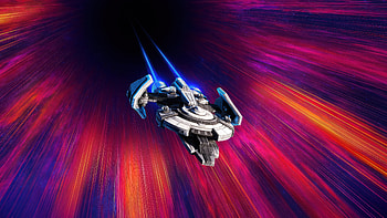 Hyperjump Starlight Ship, ship, artist, artwork, art, digital-art, star-trek, artstation HD wallpaper
