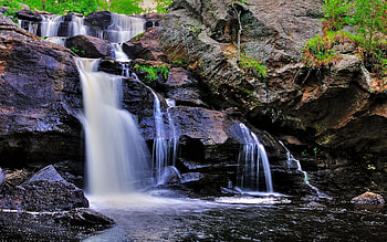 Landscape, Nature, Rivers, Rocks, Waterfall HD wallpaper