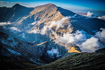 Clouds Mountains Aerial View Nature Scenery, clouds, mountains, scenery, nature HD wallpaper