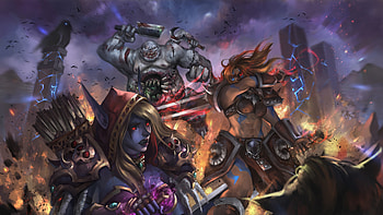 Heroes Of The Storm, Sylvanas Windrunner, Diablo Iii, Barbarian HD wallpaper