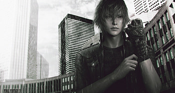 Noctis Lucis Caelum Final Fantasy XV, final-fantasy-xv, final-fantasy, games, 2016-games, black-and-white, monochrome HD wallpaper