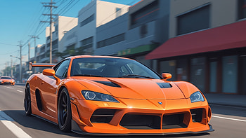 Sports Car, Japan, glow, street, car HD wallpaper