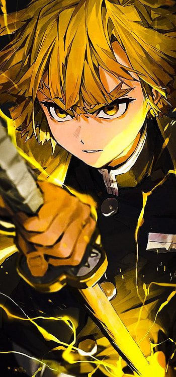 demon slayer, Anime, Demon_slayer, Zenitsu_Agatsuma HD phone wallpaper