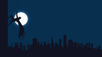 Batman Climbing Wall , batman, superheroes, minimalism, minimalist, artist, artwork, digital-art HD wallpaper