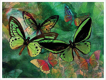 Butterfly Garden, butterflies, fantasy, animals, other, garden HD wallpaper