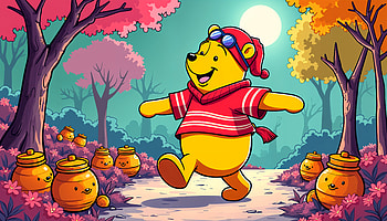 Winnie the Pooh: A Charming Ultra Adventure, Winnie the Pooh, cartoon, bear, colorful, forest HD wallpaper