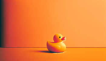 Rubber Duck for, rubber duck, toy, yellow, minimalist, orange (Color) HD wallpaper