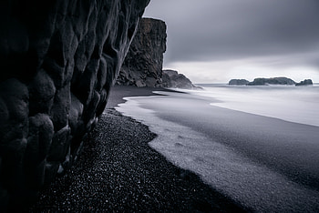 Nature, Pebble, Rocks, Dark, Ocean, Bw, Chb, Surf HD wallpaper