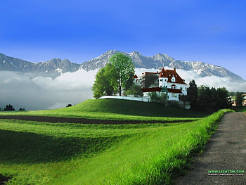 Landscape, Houses HD wallpaper