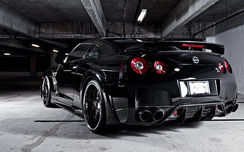 Black Nissan GTR 2014 HD wallpaper