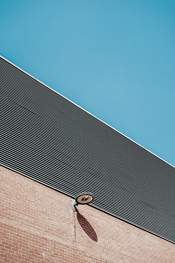 Building, Minimalism, Shadow, Wall, Lamp, Lantern HD phone wallpaper
