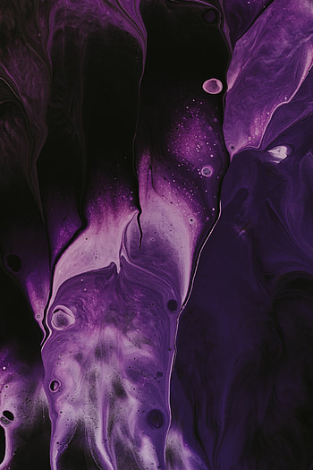 Abstract, Violet, Macro, Divorces, Paint, Liquid, Purple HD phone wallpaper