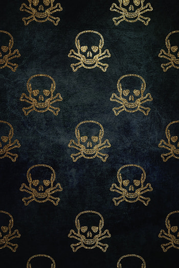 Textures, Gold, Patterns, Texture, Golden, Skull, Skulls HD phone wallpaper