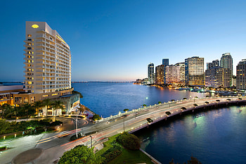 Miami Beach Skyline, Travels, Mandarin Oriental, Brickell Key HD wallpaper