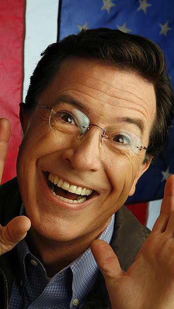 Colbert Report, Celebrity show, Late-night humor, Television production HD phone wallpaper