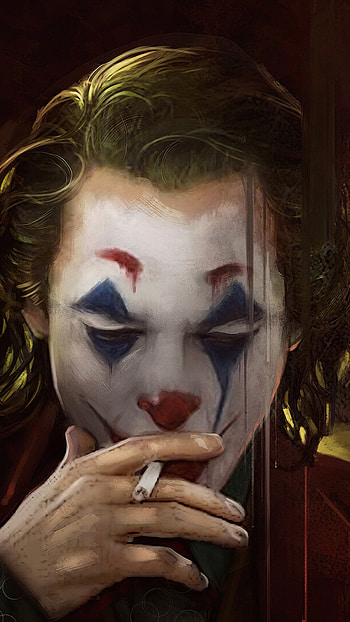 Joker Smoking, Cigarette Smoke HD phone wallpaper