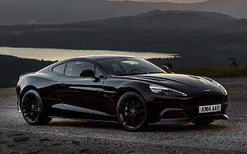 Aston Martin Vanquish Carbon Black, Stunning visuals, Carbon fiber body, Unmatched performance HD wallpaper