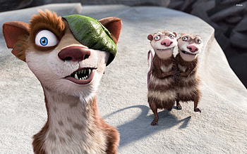 buck crash and eddie ice age 3 HD wallpaper