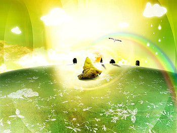 Abstract, Magic, Grass, Sun, Shine, Light, Peace, World HD wallpaper