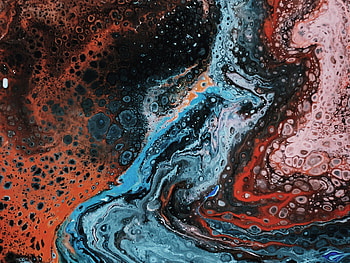 Spots, multicolor, art, acrylic art HD wallpaper