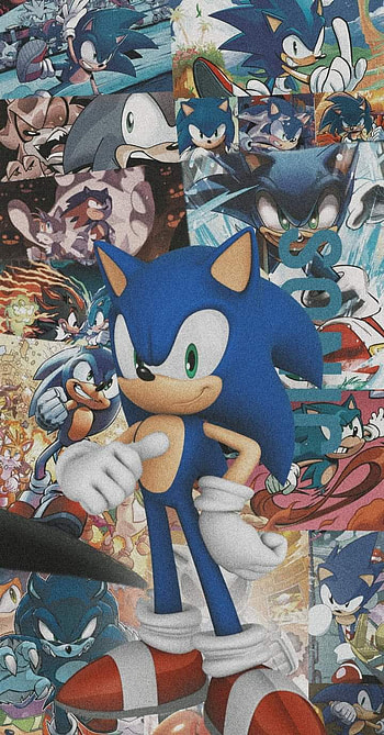Sonic, sonic the hedgehog, azul HD phone wallpaper