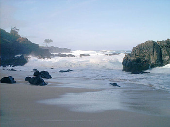 Dawn at Waimea Beach, dawn, sand, surf, beach HD wallpaper