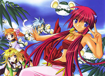 Galaxy Angel Rune Party, galaxy, apricot, anise, angel, nano nano, sakuraba, kahula, galaxy angel, rune HD wallpaper