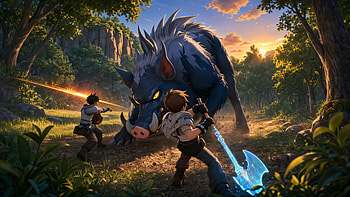 Echoes of Aincrad — : Twilight Boar Hunt, Monster HD wallpaper