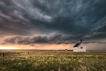 Dark Clouds, sky, Dark, cabin, Clouds HD wallpaper