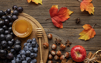 Fruit and Nuts, fruit, apple, nuts, food HD wallpaper