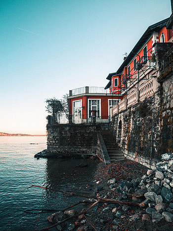 Nature, Sea, Building, Coast, Snag HD phone wallpaper