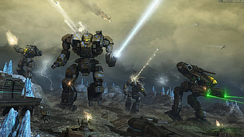 Battletech: Mech Vanguard — Crystal Battlefield, video game, Battletech, Mech, sci fi battle HD wallpaper