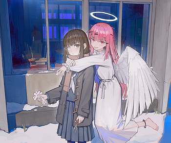 Anime, couple, anime couple HD wallpaper