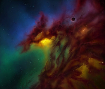 Universe, Stars, Clouds, Nebula, Planet HD wallpaper