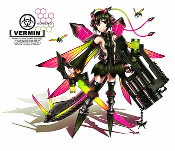 weapon 1, weapon, cyborg, girl, anime HD wallpaper