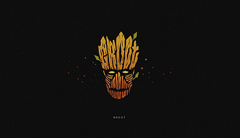 Groot Minimal , groot, superheroes, minimalism, minimalist, artist, artwork, digital-art, behance HD wallpaper