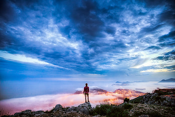 Girl On A Ledge Overlooking, graphy, girls HD wallpaper