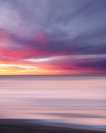 Nature, sunset, blur, seascape HD phone wallpaper