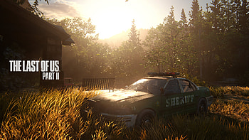 The Last of Us Part II : Sunlit Abandoned Sheriff Car, video game, The Last of Us Part II HD wallpaper