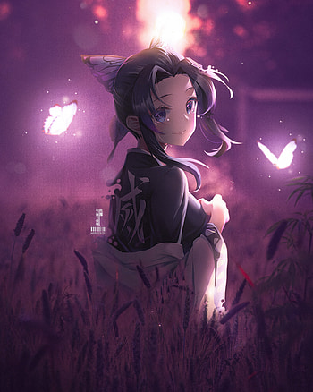 Shinobu Kocho, sky, kawaii, tanjiro, Kimetsunoyaiba, demonslayer, animegirl, head, kimetsunoyaiba, demonslayer, anime, anime, shinobukocho HD phone wallpaper