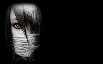 babes in mask, babe, mask, dark, beauty HD wallpaper