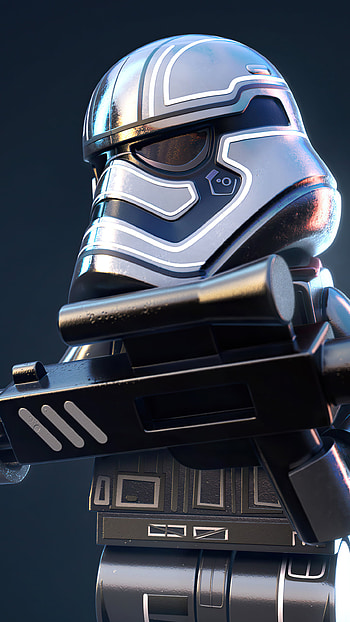 Brick Sentinel: Man‑Made LEGO Trooper , man made, lego HD phone wallpaper
