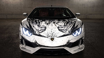 Minotaur Mural, Lamborghini Huracan HD wallpaper