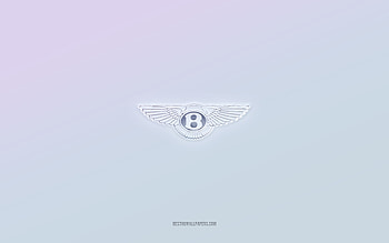 Bentley logo, cut out 3d text, white background, Bentley 3d logo, Bentley emblem, Bentley, embossed logo, Bentley 3d emblem HD wallpaper
