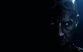 Vin Diesel, Riddick's face, black movie, sci-fi HD wallpaper