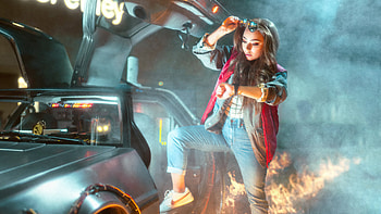 Marty Back To The Future Cosplay , back-to-the-future, movies, cosplay, delorean HD wallpaper