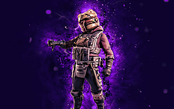 Glow Gutbomb, , violet neon lights, Fortnite Battle Royale, Fortnite characters, Glow Gutbomb Skin, Fortnite, Glow Gutbomb Fortnite HD wallpaper